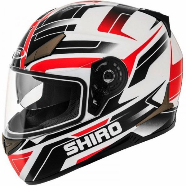 Κράνος Shiro SH715 Austin κόκκινο / μαύρο